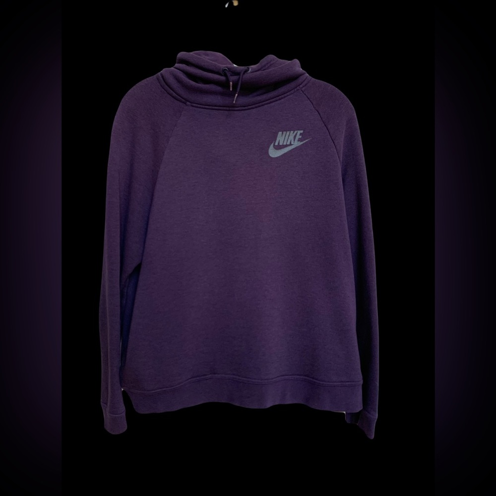 Nike Purple Cowl Neck Hoodie